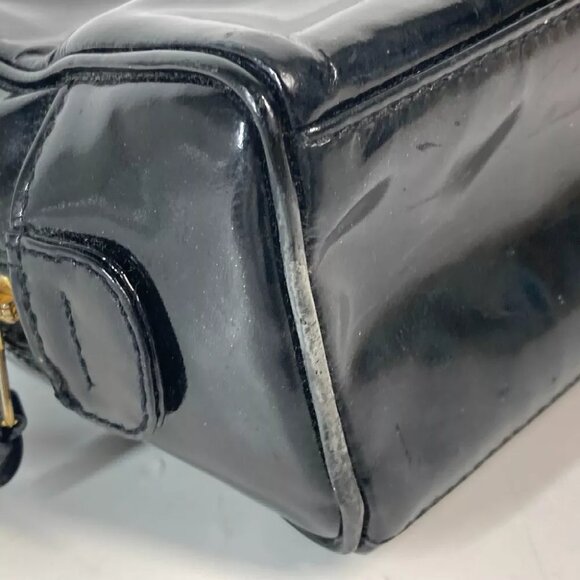 CHANEL Cosmetic porch CC CC Mark Makeup pouch Cosmetics Pouch enamel Black - Picture 7 of 14